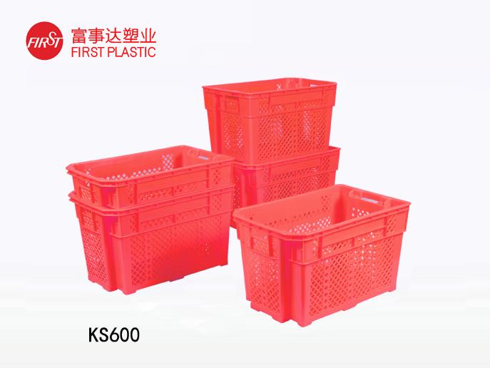 KS600網孔型翻轉套疊秋葵视频在线观看周轉箱